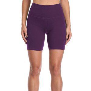 Colorfulkoala Biker Short Deep Violet Womens Small